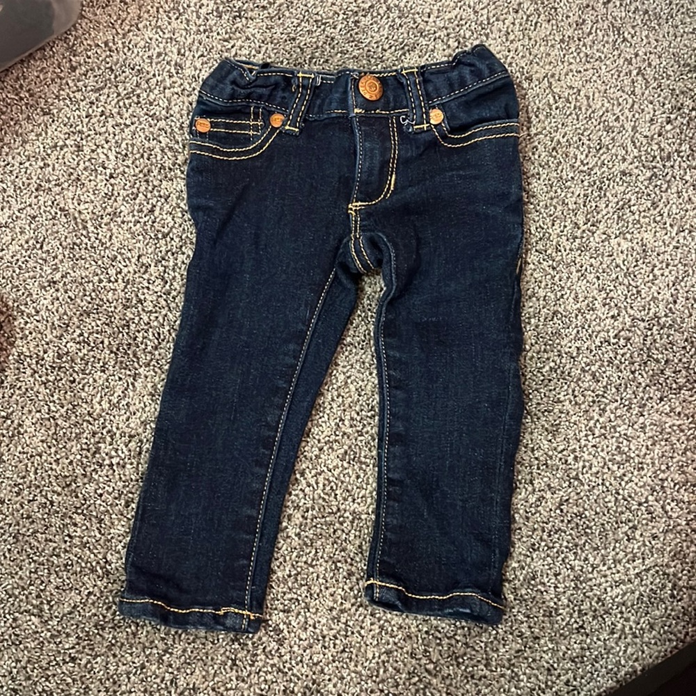 Peek dungarees blue jeans girl baby 3-6 months straight leg denim boys